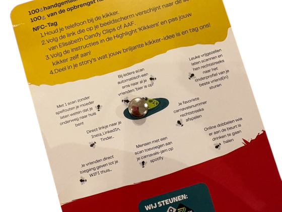 De interactieve kikker pin