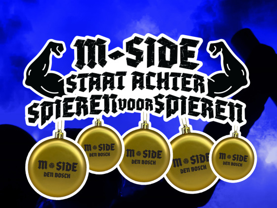 M-SIDE STAAT ACHTER SPIEREN VOOR SPIEREN