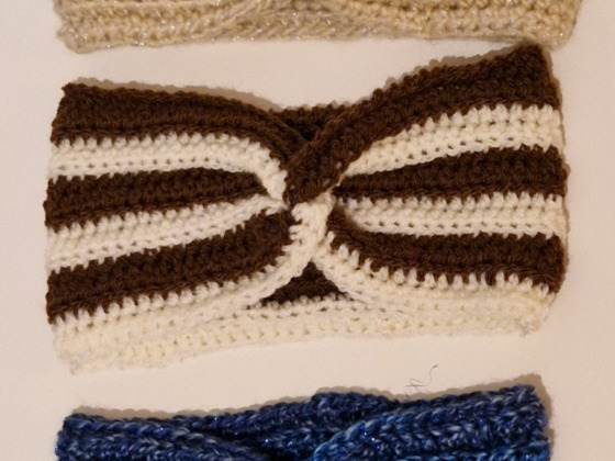 Haarbanden en andere winterse accessoires, handgemaakt!