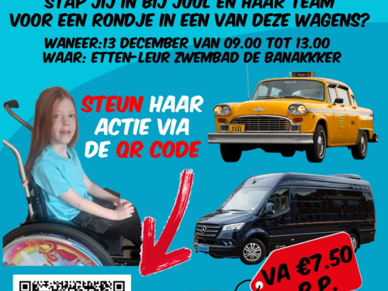 Juul's spieren voor spieren actie.