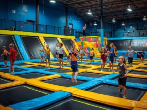 Lucas & vrienden springen voor spieren bij Fun Center Amstelveen