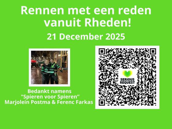 Rennen met een reden vanuit Rheden.