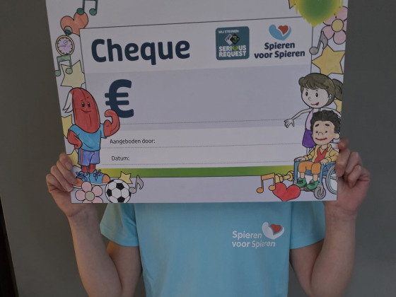 Suze in actie voor Spieren voor Spieren!