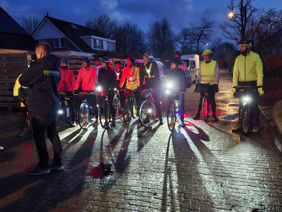 Steppend van Bolsward naar glazen huis voor spieren voor spieren