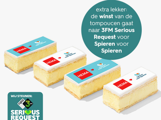 HEMA komt in actie voor 3FM Serious Request en Spieren voor Spieren