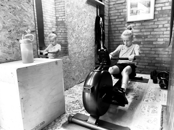 Roeien voor spieren voor spieren