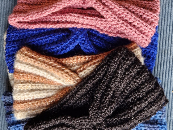 Haarbanden en andere winterse accessoires, handgemaakt!