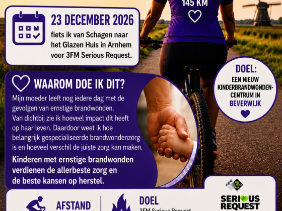 Margriet fietst van Schagen naar het Glazen Huis