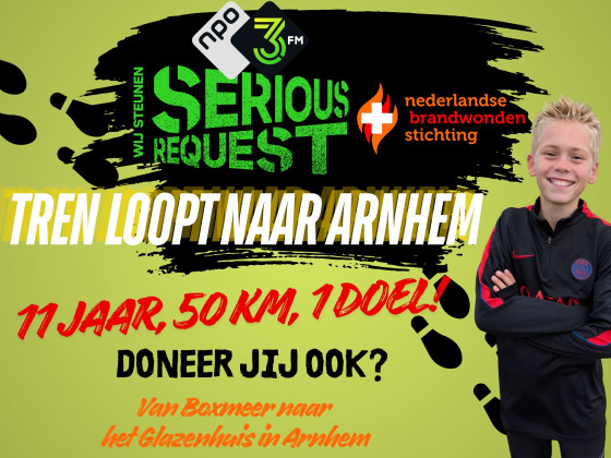 Tren loopt naar Arnhem