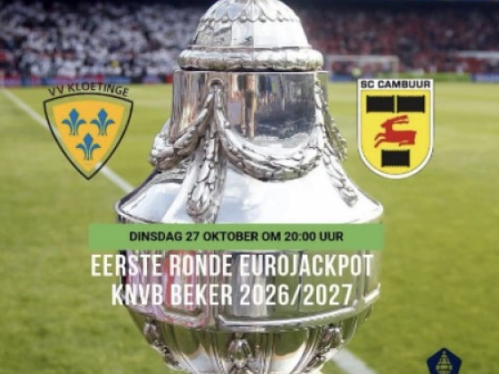 VV Kloetinge komt in actie voor Serious Request tijdens bekerkraker tegen SC Cambuur!